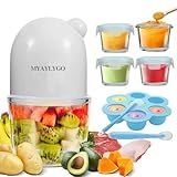 MYAYLYGO Baby Food Maker & Food Processor, Upgraded 14-in-1 Baby Food Blender, Puree Maker, Puree Grinder for Fruit, Veggies, Meat, Baby Feeding Essentials, Shower Gifts Set