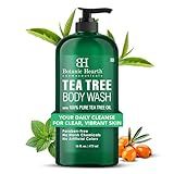 Botanic Hearth Tea Tree Body Wash -16 fl oz- All-Natural Antifungal & Odor-Control Shower Gel for Acne, Athlete’s Foot, Ringworm, Jock Itch & Healthy Skin,Sulfate & Paraben Free, for Men and Women