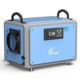 Tiitss Commercial Dehumidifier 120 Pint with Drain Hose for Crawl Spaces, Industrial, Basements, Garages, Dehumidifier with Pump, Portable, Compact, Large Capacity, Auto Defrost, Memory Restart