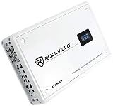 Rockville Atom 8W White 8-Channel Marine/Boat Amplifier Amp