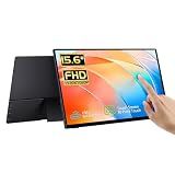 CAPERAVE 15.6'' FHD Portable Monitor Touchscreen for Laptop Computer Mac