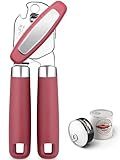 Can Opener,Professional 3-In-1 Multifunctional Manual Can Openers Bottle Opener,Kitchen Durable Stainless Steel Heavy Duty Can Opener Smooth Edge for Kitchen Seniors Friendly
