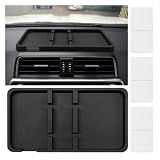 YoRise Extra Large Car Dashboard Mat, 12.67" x 7.08" Non Slip Sticky Gripping Pad with Non Marking Tape, Universal Car Phone Holder Tray Organizer Accessories for GPS/Key/Sunglasses (Black)