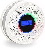 10-Year Battery Wireless Interconnected Smoke and Carbon Monoxide Detector, Smart Interlink Smoke CO Alarm with Digital Display, Fire and CO Combo Alarm for Home (1 Pack)