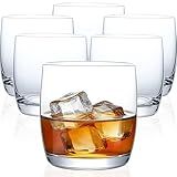 FTYSTALL Whiskey Glasses Set of 6, 12 oz Crystal Rocks Glass, Old Fashioned Bourbon Glass for Cocktail, Scotch and Vodka for Men Women, Clear Lowball Short Drinking Glasses, Anniversary Birthday Gifts
