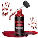 Halloween 50ml Fake Blood Washable, Special Effect Makeup Vampire Accessories, Cosplay for Zombie and Costume, Fake Blood Makeup Imitates Bleeding Wounds