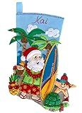 MerryStockings Tropical Tidings 18" Felt Christmas Stocking Kit from Create a Custom Christmas Stocking with Embellishments.