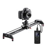 GVM Camera Slider, 27” Aluminum Alloy Motorized Slider with Time-Lapse, Video Shooting and Round Trip Shooting, Track Dolly Rail for Most DSLR Cameras for Interview Photography