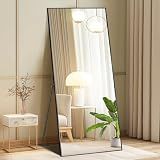 DUMOS 64"x21" Full Length Mirror with Stand, Full Body Floor Mirror