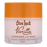 Tree Hut Vanilla Overnight Lip Mask, Deeply Hydrating Leave-On Treatment for Soft Lips, Self Care Essential, 6 oz