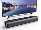 RIOWOIS Sound Bar for Smart TV, Soundbar for TV with Bass Reflector and Easy Set up, Home Audio Surround Sound System for TV PC Projector, Wall Mountable