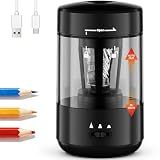 Electric Pencil Sharpener for Classroom, Fully Automatic, Black