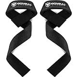 Lifting Wrist Straps for Weightlifting (1 Pair) – Padded Lifting Straps for Deadlifts, Powerlifting, Strength Training & Bodybuilding – Gym Straps for Men & Women (Black V2)