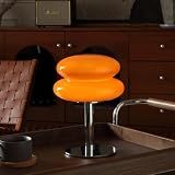Glivpny Mushroom Lamp Table Lamp for Night Stands,Mid Century Modern Desk Lamps for Bedroom, Vintage Dimmable Bedside Small Cute Lamps, Cool Aesthetic House Warming Gifts New Home Decor (Orange)