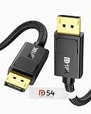 Silkland 54Gbps DisplayPort Cable 2.1, VESA Certified, Secure Latch, 6.6 ft