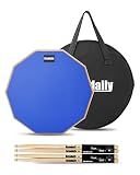 GrowDaily Drum Practice Pad for drumming drum pad and sticks 12 In