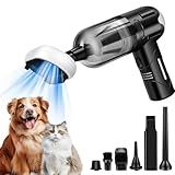 Hubaqonal Handheld Vacuum Cordless Rechargeable, Multifunctional Portable Car Vacuum 12000PA, Mini Vacuum Cleaner for Car, Home, Pet, Office