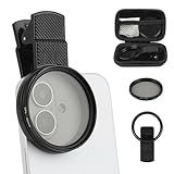 52mm CPL Phone Camera Filter,Clip-on CPL Polarizer Phone Camera Lens Filter for iPhone Samsung/Android Smartphones