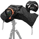 K&F CONCEPT Professional Camera Rain Cover, Waterproof Raincoat for DSLR Cameras and Lenses, Photography Camera Protector Accessories