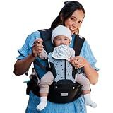 MOMTORY Safety-Certified 6-in-1 Baby Carrier Newborn to Toddler, Black