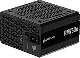 CORSAIR RM750e ATX 3.1 PCIe 5.1 Ready Fully Modular 750W Power Supply – 12V-2x6 Cable Included, Cybenetics Gold Efficiency, 105°C-Rated Capacitors, Modern Standby Mode – Black