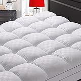 SameBed Mattress Topper Queen,Extra Thick Mattress Pad Cover for Back Pain,Cooling Mattress Protector with 8-21 Inch Deep Pocket,Overfilled Down Alternative Filling