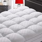 SameBed Mattress Topper Queen,Extra Thick Mattress Pad Cover for Back Pain,Cooling Mattress Protector with 8-21 Inch Deep Pocket,Overfilled Down Alternative Filling