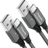 etguuds USB to USB C Cable 3ft, 2-Pack USB A to USB C Charger Cord Type C
