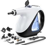 ADICOM Handheld Steam Cleaner for Home 3s Instant Heat-Up No Need to Wait, Upgrade 2 LB Light Weight Easy Refill Portable Steamer Cleaner for Furniture Couch Grout Walls Kitchenware (White)