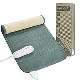 GOTCOZY Heating Pad for Back Pain Relief & Cramps,Electric Heating Pads for Neck and Shoulders with 2H-Auto Shut Off and 5 Heat Settings,Gifts for Mom Men 12''X24''(Green)
