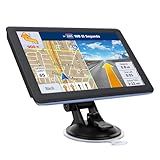GPS Navigator for Car Truck RV, 7-Inch Car GPS with 2026 Maps Free Lifetime Updates, Voice Guidance, Speed Camera Alerts, Custom Truck Routing, Turn-by-Turn Voice Guidance (GPS with 1 Holder)