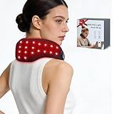 Comfytemp Cordless Red Light Therapy for Neck, FSA Eligible HSA Near Infrared Light Therapy Neck Wrap, Rechargeable Portable Light Wrap for Travel Home Office Use, Gifts for Mom Dad, 5W, 660nm & 850nm