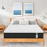 JEEKEA 12 inch Queen Mattress in a Box - 12 Inch Memory Foam Mattress Queen Size - Hybrid Matress for Back Pain Relief - Medium Firm with Motion Isolation & Strong Edge Support
