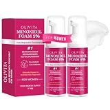 5% Minoxidil Foam for Women Hair Growth: Extra Strength Hair Regrowth Treatment – Revitalize Hair Follicles & Regrow Thicker, Fuller Hair – Hair Loss Solution