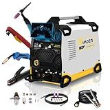 SSIMDER MIG Welder 200A Plasma Cutter Welder Combo 10 in 1 multiprocess welder Pulse MIG/Gas MIG/Flux Core/HF TIG/Stick/Cut Aluminum Welder Welding Machine for Home DIY Outdoor