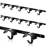 Zonon Horse Tack Bridle Hooks Metal Horse Bridle Rack Stall Hanger for Tack Harness Storage Stall Fence Barn Supplies(2 Pcs,Five Hooks)