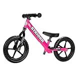 Strider 12” Sport Bike, Pink - No Pedal Balance Bicycle for Kids 1 to 4 Years - Includes Safety Pad, Padded Seat, Mini Grips & Flat-Free Tires - Tool-Free Assembly & Adjustments