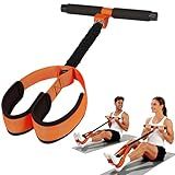 2026 New Pedal Resistance Band with Handle, Natural Rubber Foot Pedal Resistance Bands, Multifunction Fitness Bands for Abdomen, Waist, Arm, Leg (53 LBS)
