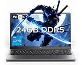 KAIGERR 2026 Laptop, 24GB DDR5 512GB SSD Intel Core i5 (Up to 4.5GHZ)