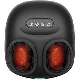 Medcursor Foot Massager Machine Heat, Shiatsu Kneading & Rolling, Massage for Plantar Fasciitis & Foot Pain Relief, Adjustable Air Pressure, Fits Up to13, Gift for Women & Men