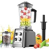 Blender, Blender for Smoothies with 68Oz. Pitcher and 20Oz. Grinder, 28000 RPM Countertop Blenders for Kitchen, Ice Crushing, Frozen Fruits, Timing Setting, Speed Adjustable