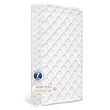 Tiankehan Dual-Sided Crib Mattress & Toddler Mattress – 52" x 27.6" x 5", Knitted Fabric, Moisture Absorbent & Breathable, Fits Standard Full-Size Cribs & Toddler Beds