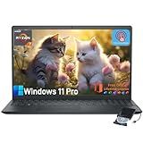 Dell Inspiron 15.6" Touchscreen Laptop - Business & Student Laptop Computer, with Office Lifetime & Win 11 Pro, AMD Ryzen 7 7730U, External DVD Drive, WVA LED FHD Anti-Glare Display, 64GB RAM, 2TB SSD