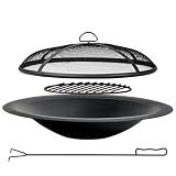 OutVue 35 inch Steel Fire Pit Bowl for DIY or Replacement Existing Fire Pit