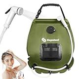 sapsisel Camping Shower Bag, 5 Gal/20L Solar Heating Camping Shower with Upgraded Hose and Shower Head, Portable Shower for Camping, Solar Shower