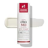 EltaMD UV Clear Untinted Face Sunscreen with Zinc Oxide, SPF 46, 1.7 oz | Calms and Protects Acne-Prone Skin and Rosacea, Oil-Free, No White Cast, Dermatologist Recommended
