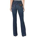 Wrangler Womens Retro High Rise Trouser Jeans, Sara, 30W X 32L US