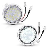 Asgohme LED Side Mirror Puddle Lights Compatible with Ford F150 Explorer Edge Expedition Flex Taurus X Mirror Signal Lamp Indicator Replacement Accessories, Pack of 2