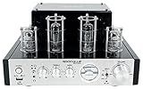 Rockville BluTube 70W Tube Amplifier Stereo Receiver, Bluetooth, EDR, Compact Design, Warm Sound, for Home Audio Enthusiasts