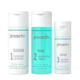 Proactiv 3 Step Acne Treatment - Benzoyl Peroxide Face Wash, Repairing Acne Spot Treatment for Face and Body, Exfoliating Toner - 30 Day Complete Acne Skin Care Kit